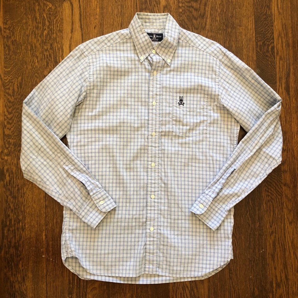 EUC Psycho Bunny Dress Shirt 100% Pima Cotton
